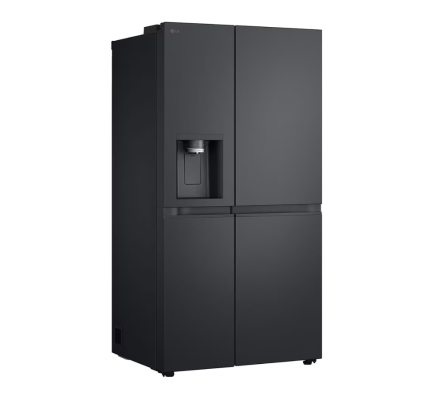 LG Refrigerator | GSLC41EPPE | Energy efficiency class E | Free standing | Side by side | Height 179 cm | Fridge net capacity 420 L | Freezer net capacity 221 L | Display | 36 dB | Black