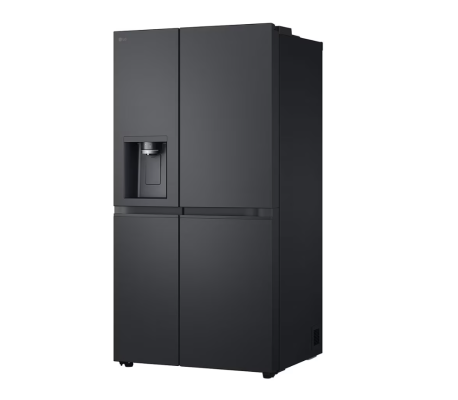 LG Refrigerator | GSLC41EPPE | Energy efficiency class E | Free standing | Side by side | Height 179 cm | Fridge net capacity 420 L | Freezer net capacity 221 L | Display | 36 dB | Black