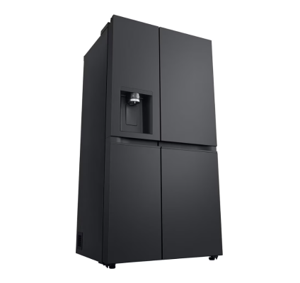 LG Refrigerator | GSLC41EPPE | Energy efficiency class E | Free standing | Side by side | Height 179 cm | Fridge net capacity 420 L | Freezer net capacity 221 L | Display | 36 dB | Black