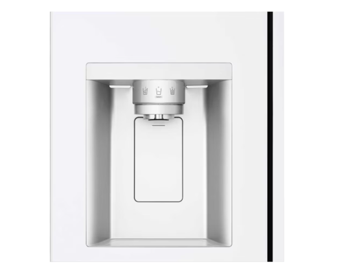 LG Refrigerator | GSLC40SWPE | Energy efficiency class E | Free standing | Side by side | Height 179 cm | Fridge net capacity 417 L | Freezer net capacity 221 L | Display | 36 dB | White