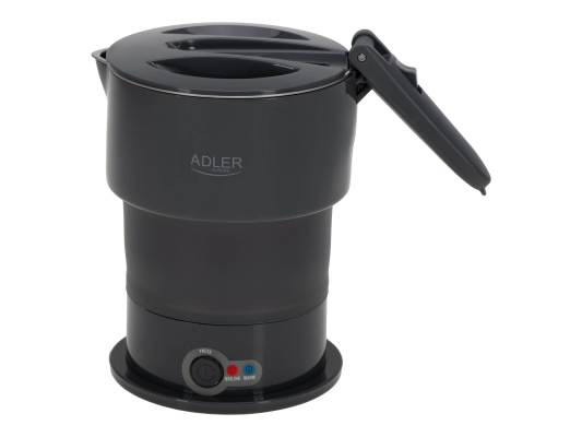Adler Silicon Travel Kettle | AD 1377 | Travel Kettle | 600 W | 0.6 L | Silicon | Grey