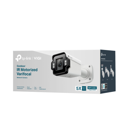TP-LINK | VIGI 4MP Outdoor IR Motorized Varifocal Bullet Network Camera | InSight S345ZI | Bullet | 4 MP | 2.7-13.5 mm / F1.6 | Power over Ethernet (PoE) | IP67 | H.265+ | Micro SD, Max. 512 GB