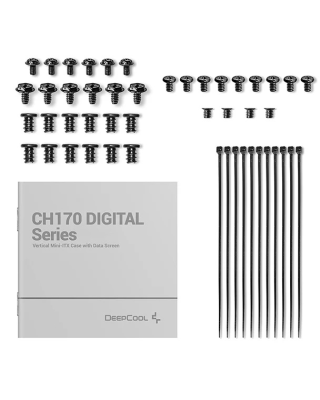 Deepcool PC Gaming Case | CH170 DIGITAL | Black | Mini ITX | Power supply included No | ATX PS2