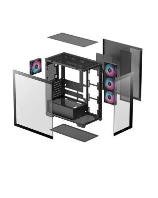 Deepcool CG580 4F | Black | Mid Tower | Power supply included No | ATX PS2