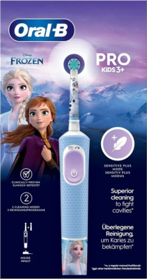 Oral-B Electric Toothbrush | Vitality Pro Frozen | Rechargeable | For children | Number of brush heads included 1 | Number of teeth brushing modes 2
