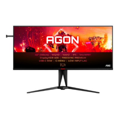 AOC | AG405UXC | IPS | WQHD | 21:9 | 144 Hz | 1 ms | 3440 x 1440 pixels | 350 cd / m² | HDMI ports quantity 2 | Black