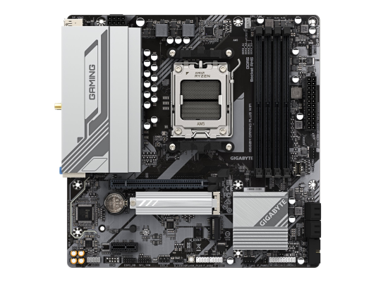 Gigabyte B650M GAMING PLUS WF | Processor family AMD | Processor socket AM5 | DDR5 | Supported hard disk drive interfaces M.2, SATA | Number of SATA connectors 4