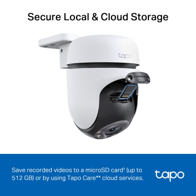 TP-LINK | Pan / Tilt Security Wi-Fi Camera | Tapo C510W | Dome | 3 MP | 3.9mm | IP65 | H.264 | MicroSD, up to 512 GB