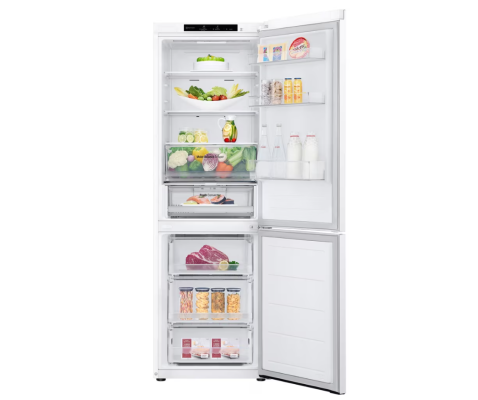 LG Refrigerator | GBV3100ESW | Energy efficiency class E | Free standing | Combi | Height 186 cm | No Frost system | Fridge net capacity 234 L | Freezer net capacity 110 L | Display | 35 dB | White