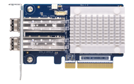 QNAP Dual-port 16Gb Enhanced Gen 5 Fibre Channel expansion Card with SFP+ transceivers | QXP-16G2FC