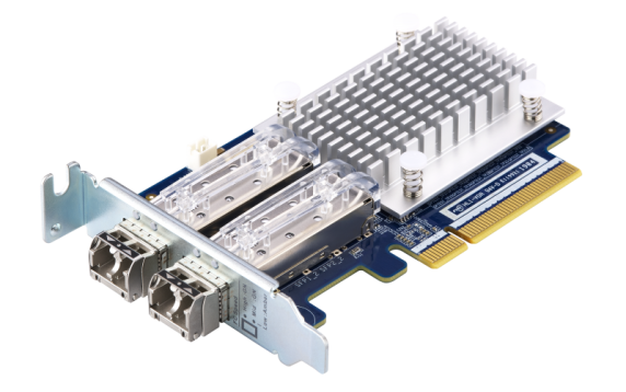 QNAP Dual-port 16Gb Enhanced Gen 5 Fibre Channel expansion Card with SFP+ transceivers | QXP-16G2FC