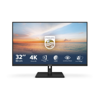 Philips | 32E1N1800LA / 00 | 31.5 " | VA | 16:9 | 60 Hz | 4 ms | 3840 x 2160 pixels | 300 cd / m² | HDMI ports quantity 2