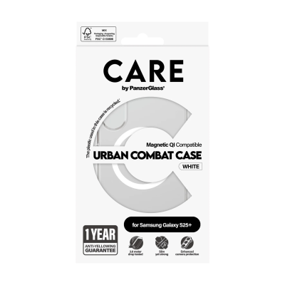 CARE Back protection | Samsung | Galaxy S25+ | Recycled plastic | White