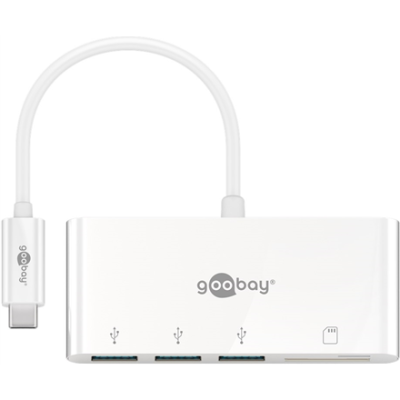 Goobay USB-C Multiport Adapter to 3x USB-A, Cardreader | 40759