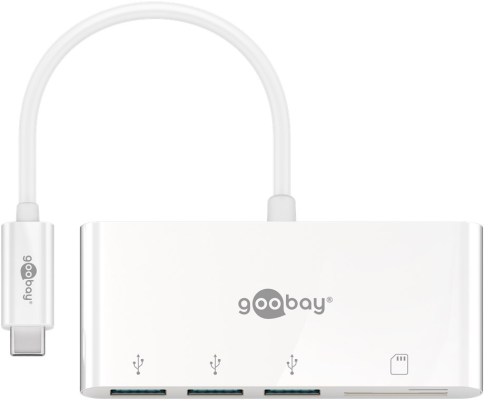 Goobay USB-C Multiport Adapter to 3x USB-A, Cardreader | 40759