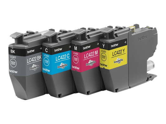 Brother LC422VAL | Ink Cartridge | Black, Cyan, Magenta, Yellow