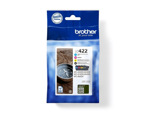 Brother LC422VAL | Ink Cartridge | Black, Cyan, Magenta, Yellow