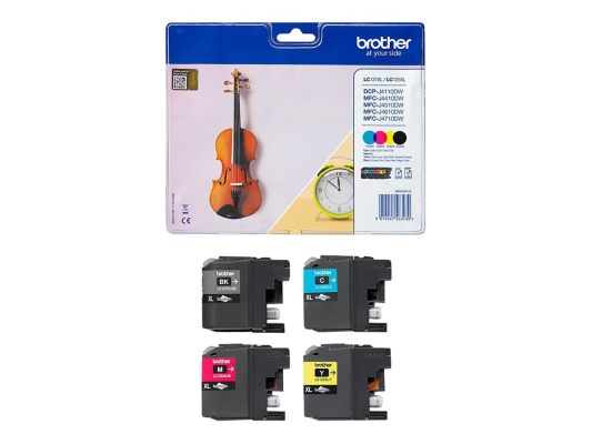 Brother LC127XLVALBP | Ink Cartridge | Black, Cyan, Magenta, Yellow