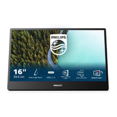 Philips | 16B1P3302D / 00 | 16 " | IPS | 75 Hz | 4 ms | 1920 x 1080 pixels | 250 cd / m²