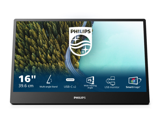 Philips | 16B1P3302D / 00 | 16 " | IPS | 75 Hz | 4 ms | 1920 x 1080 pixels | 250 cd / m²