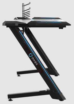 Onex | RGB Gaming Desk w / Cup holder, headset hook, Gamepad holder, 114cm(w) | GD1200Z | Black