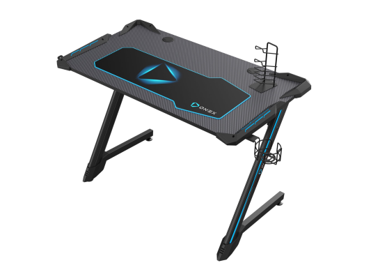 Onex | RGB Gaming Desk w / Cup holder, headset hook, Gamepad holder, 114cm(w) | GD1200Z | Black