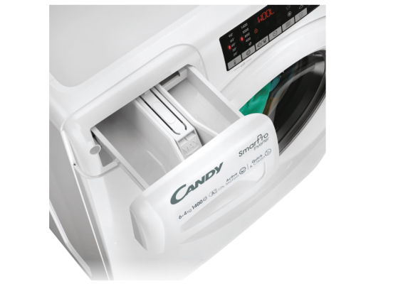 Candy Washing Machine with Dryer | COW 4644TWM6 / 1-S | Energy efficiency class A / E | Front loading | Washing capacity 6 kg | 1400 RPM | Depth 45 cm | Width 60 cm | Display | 4 Digit | Drying system | Drying capacity 4 kg | Wi-Fi