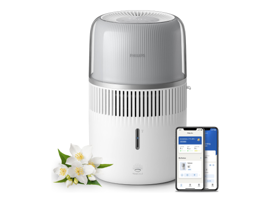 Philips | Humidifier | HU5710 / 00 5000 Series | Water tank capacity 4.5 L | Suitable for rooms up to 56 m² | NanoCloud technology | Humidification capacity 400 ml / hr | White