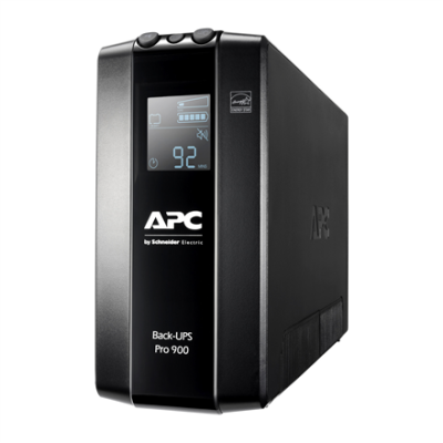 Schneider Electric APC Back-UPS Pro, Tower, 6x IEC C13 outlets, AVR, LCD, user-replaceable battery | BR900MI | 900 VA | 540 W | 230 V