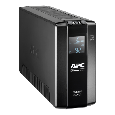 Schneider Electric APC Back-UPS Pro, Tower, 6x IEC C13 outlets, AVR, LCD, user-replaceable battery | BR900MI | 900 VA | 540 W | 230 V