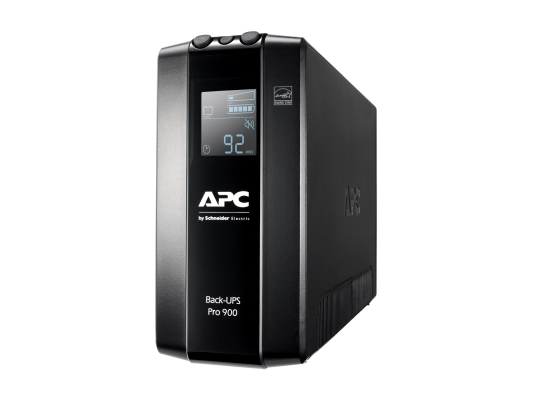 Schneider Electric APC Back-UPS Pro, Tower, 6x IEC C13 outlets, AVR, LCD, user-replaceable battery | BR900MI | 900 VA | 540 W | 230 V