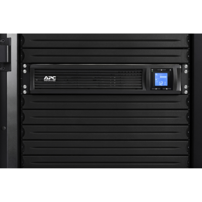 Schneider Electric APC Smart-UPS C, Rackmount 2U, 4x IEC C13 outlets, SmartConnect port, USB and serial communication, AVR, graphic LCD | SMC1000I-2UC | 1000 VA | 600 W | 230 V