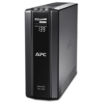 Schneider Electric APC Back-UPS Pro, Tower, 10x IEC C13 outlets, AVR, LCD, user-replaceable battery | BR1500GI | 1500 VA | 865 W | 230 V