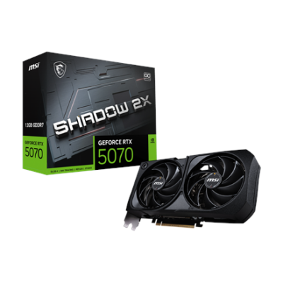 MSI GeForce RTX 5070 12G SHADOW 2X OC Bulk Pack | NVIDIA | 12 GB | GeForce RTX 5070 | GDDR7 | HDMI ports quantity 1 | PCI Express Gen 5