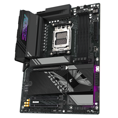 Gigabyte X870E A ELITE WIFI7 | Processor family AMD | Processor socket AM5 | DDR5 | Supported hard disk drive interfaces SATA, M.2 | Number of SATA connectors 4