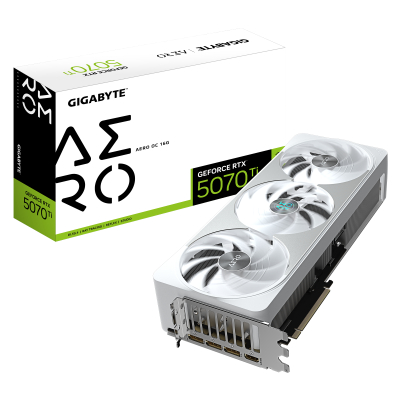 Gigabyte GeForce RTX 5070 Ti AERO OC 16G | NVIDIA | 16 GB | GeForce RTX 5070 Ti | HDMI ports quantity 1 | PCI-E 5.0