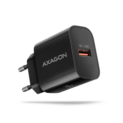 AXAGON Wallcharger 1x port USB-A, QC3.0 / AFC / FCP / Apple, 18W | ACU-QC18