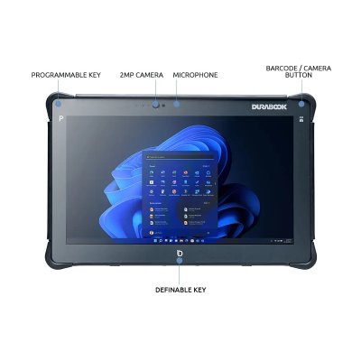 Durabook R11H7 Standard Tablet 11.6" FHD Intel Core i5-1235U 8505 / 8GB / 256GB / Intel Iris Xe Graphics / Win11Pro / Black / WiFi / 3Y Warranty | Durabook