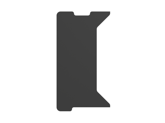 Genesis | Holm Modular Side Desk Top Left 40cm | NDS-2278 | Anthracite Black