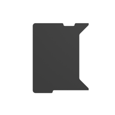 Genesis | Holm Modular Side Desk Top Left 60cm | NDS-2282 | Anthracite Black