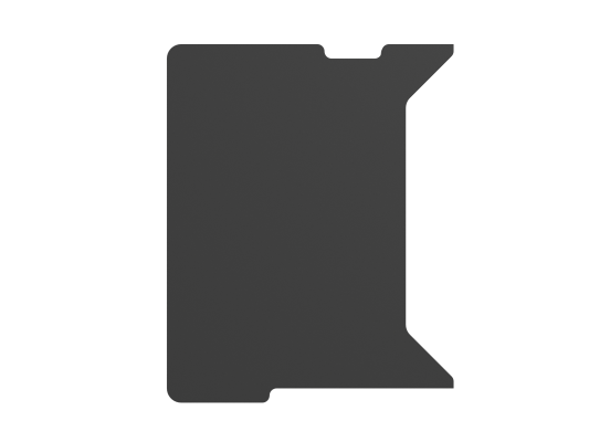 Genesis | Holm Modular Side Desk Top Left 60cm | NDS-2282 | Anthracite Black