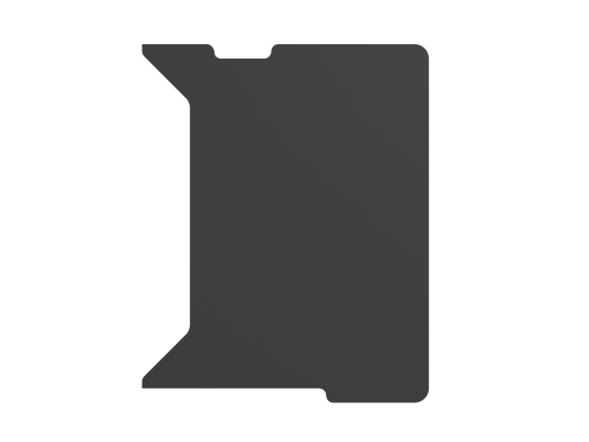 Genesis | Holm Modular Side Desk Top Right 60cm | NDS-2283 | Anthracite Black