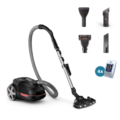 Philips | Vacuum cleaner | XD6142 / 12 | Bagged | Power 900 W | Dust capacity 4 L | Deep black