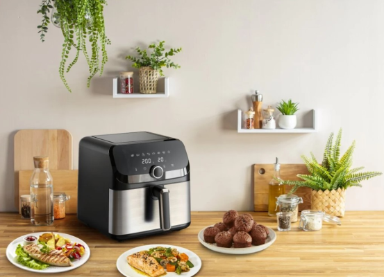 TEFAL Easy Fry Mega Air Fryer | EY855D10 | Power 1700 W | Capacity 7.5 L | Black