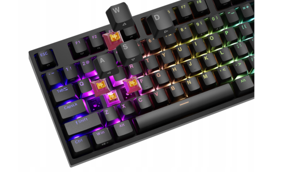 Genesis | THOR 404 | Wired | US | Black | USB Type-A | Outemu Peach Silent