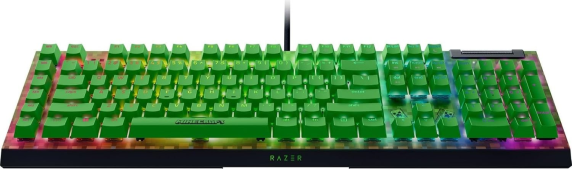Razer BlackWidow V4 X | Gaming keyboard | Wired | US | Minecraft Edition | Razer Green Mechanical Switches (Clicky)