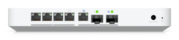 Ubiquiti Cloud Gateway Fiber | Ethernet LAN (RJ-45) ports 5 | Mesh Support No | MU-MiMO No | No mobile broadband