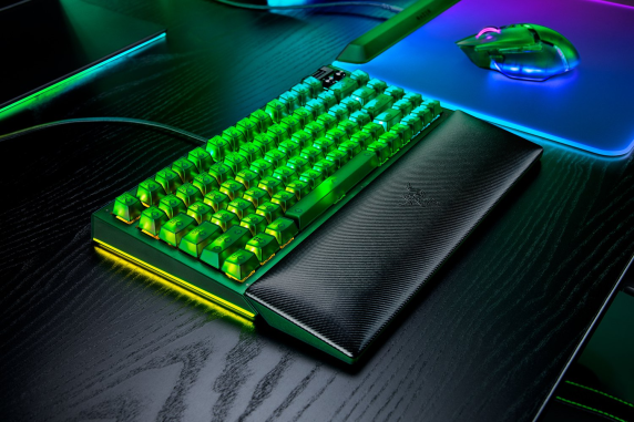 Razer BlackWidow V4 75% | Mechanical Gaming keyboard | Wired | US | Phantom Green Edition | Razer Mechanical Switches (Tactile)