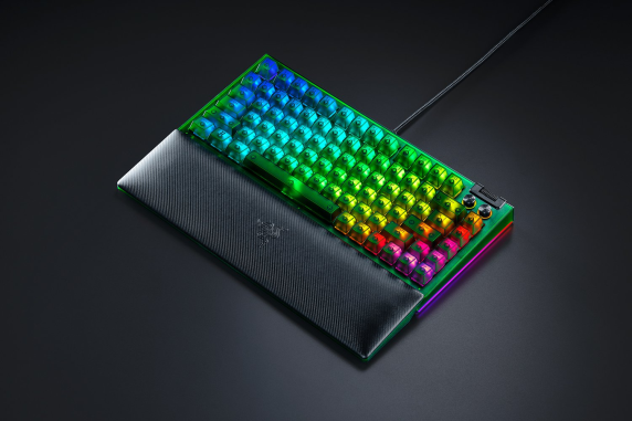 Razer BlackWidow V4 75% | Mechanical Gaming keyboard | Wired | US | Phantom Green Edition | Razer Mechanical Switches (Tactile)