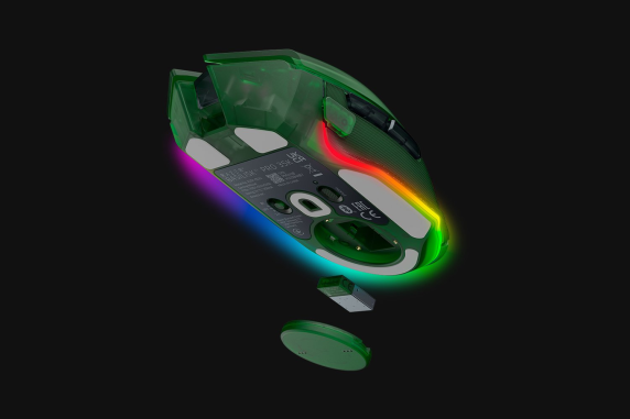 Razer | Basilisk V3 Pro 35K | Gaming Mouse | Wireless / Wired | Phantom Green Edition